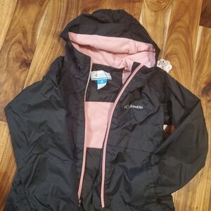 Columbia (Kid's) Black and Pink windbreaker